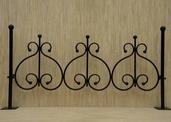 PŁOTEK PRZYKRĘCANY METALOWY 120 x 80 cm obrzeże