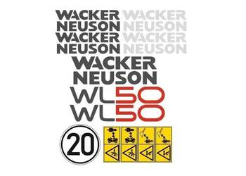 Naklejki oklejenie naklejka - WACKER NEUSON WL50 Zamiennik