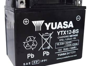Akumulator motocyklowy YUASA YTX12-BS AGM 10,5Ah 180A