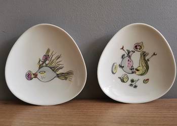 Stara porcelana Rosenthal 2 talerzyki, miseczki Pikasiak Bele Bochem 1960