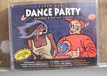 Dance, kaseta; SUPER sonic-Dance Party- 2 kasety. 1993 rok.