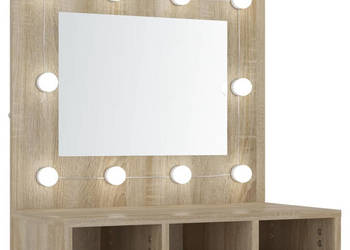 Szafka z lustrem i oświetleniem LED dąb sonoma 60x315x62 cm WM-808885