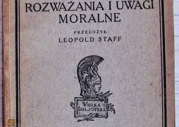 Rozważania, La Rochefoucauld w przekładzie L.Staffa,