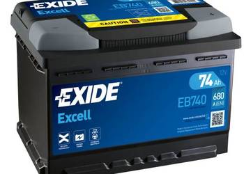 Akumulator 74Ah 680A Exide Excell PRAWY PLUS