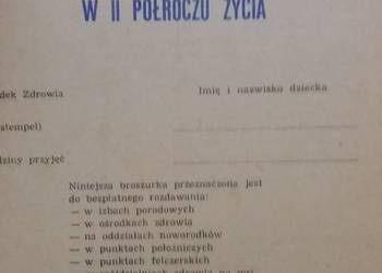 PZWL broszura 1981 Żywienie i pielęgnowanie niemowląt unikat