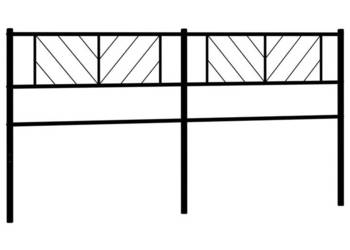 Metalowe wezgłowie czarne 200 cm WM-372217