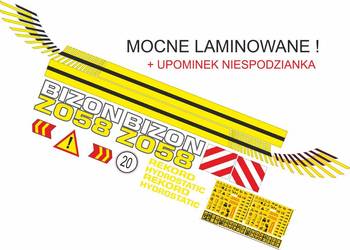 Naklejki Bizon Rekord ZO58 mocne laminowane