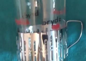 Sprzedam szklankę z koszyczkiem z PRL