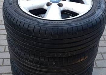 4 alufelgi Ford+ Komplet 4 opon letnich Dunlop 205/55R16 z 07 2022roku!
