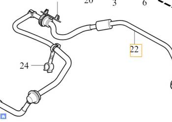 VOLVO V40 V40CC przewod serwa podcisnienia OE