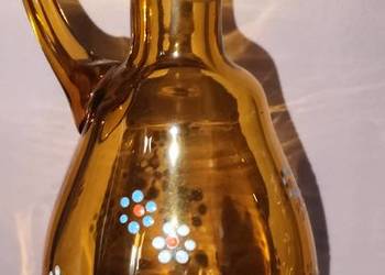 Unikalny Miodowy Szklany Dzbanek PRL (Vintage/Retro)