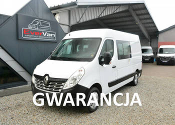 Renault Master średniak 7 osobowy brygadówka doka 130KM pełna opcja
