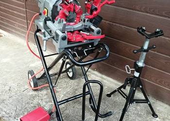 Gwintownica do rur typ Ridgid 1233 do 3 cali z wózkiem