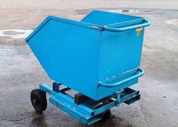 Wózek na wióry, pojemnik do segregacji wiórów z obróbki skrawaniem