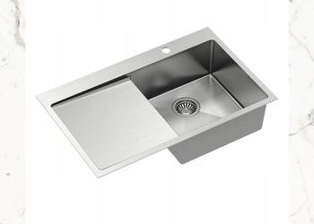 Zlewozmywak jednokomorowy Quadron Russel stal srebrny