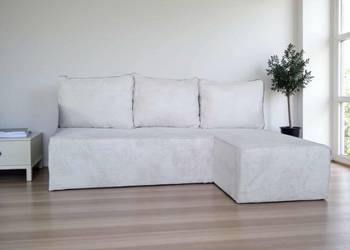 Narożnik rozkładany z funkcją spania pojemnikiem na pościel sofa kanapa