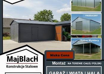 Garaż Blaszany w kształcie L |Blaszak| PRODUCENT |Montaż  -  Maj-BlacH