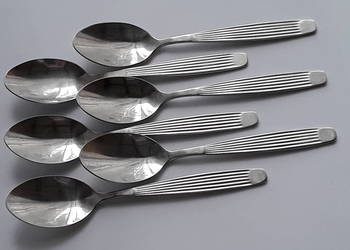 Łyżeczki do herbaty (nr.1) PASECZKI / PASKI, Gerlach, sztućce PRL Łyżeczki do herbaty (nr.1) PASECZKI / PASKI, Gerlach, sztućce PRL