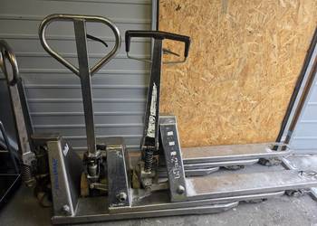 3 x wózek paletowy ze stali nierdzewnej