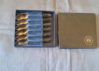 6 łyżeczek posrebrzanych - PRL. 6 łyżeczek posrebrzanych - PRL.