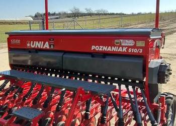 Nowy siewnik zbożowy Unia Poznaniak 510/3 talerzowy Agro-Masz amazone kuhn