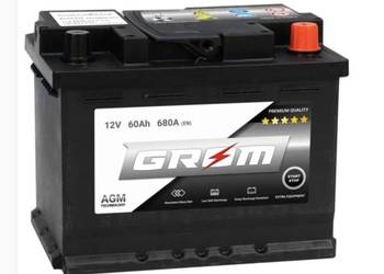 Akumulator AGM START&STOP 60Ah 680A P+ GROM