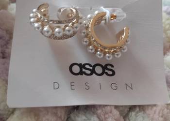 ASOS/ Bogato zdobione Kolczyki ślubne, perły / NOWE