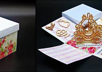 Exploding box chrzest ślub urodziny pudełko komunia rocznice