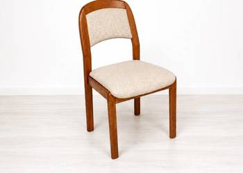Duński klasyk! Tekowe krzesło jadalniane Dyrlund Mid Century Modern Vintage