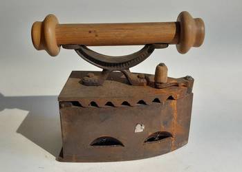 Stare żelazko na duszę zabytek retro vintage