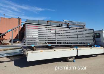 Brama przesuwna palisada 6mx1,42m PREM. STAR, ocynk+RAL, 4M, 5M, 6,7M, 7,5M