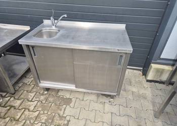 Zlew Gastronomiczny 1 Komorowy Drzwi Suwane 112/60/85 M