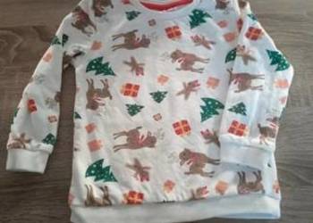 Bluzka świąteczna biała 92cm