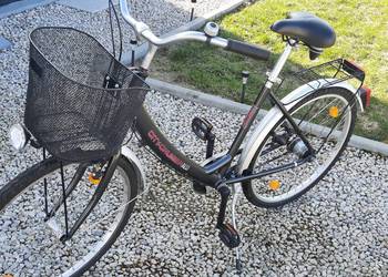 rower damka aluminiowy koła 26'' z koszykiem