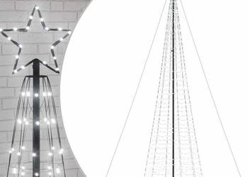 Choinka świąteczna LED kolcami 1534 diody LED Zimna biel 500 cm(SKU4016405)