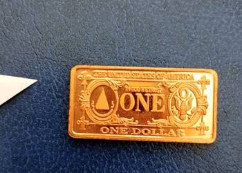 Stare monety 1 dolar USA sztabka do identyfikacji Stare monety 1 dolar USA sztabka do identyfikacji