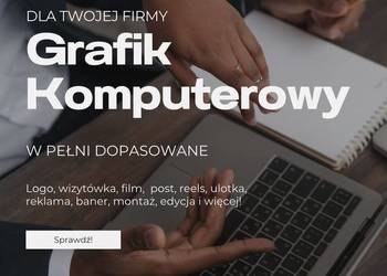 Grafik komputerowy projekt graficzny logo ulotka social media internet