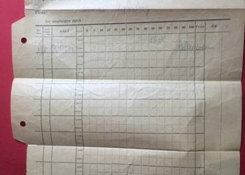 ( 1306 ) Dokument Niemiecki Stettin