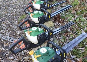 Nowe nożyce spalinowe firm Hawksmoor Einchell Ryobi Erbauer.