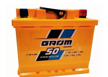 Akumulator GROM RACING 50Ah 480A EN PRAWY PLUS