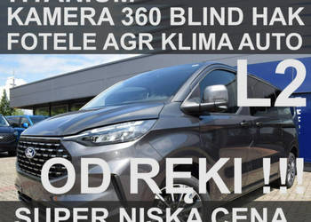Ford Tourneo Custom Titanium 170KM L2 Kamera 360 Fotele AGR Hak Duża konso…