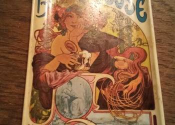 Mała tacka plastikowa secesja Mucha. Vintage