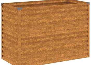 vidaXL Podwyższona grządka ogrodowa 100x50x69 cm, stal Corten(SKU:151984)