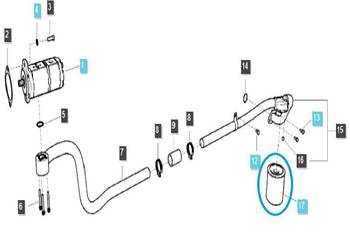 Filtr oleju hydraulicznego LS Tractor WD1374/5-TRG823 / 40372541