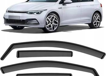 Deflektor przeciwwiatrowy, czarny, kompatybilny z Volkswagen Golf VII, Gol