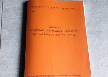 Motocykl K750 W instrukcja obsługi Motocykl K750 W instrukcja obsługi