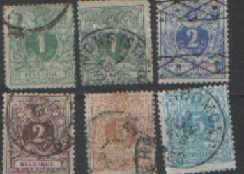 Zn. Belgia  Mi 23a, b, 4a, b, 5a ,b kas 1869