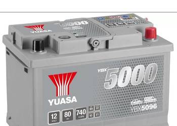 Akumulator 80Ah 740A Yuasa Silver 12V Prawy Plus