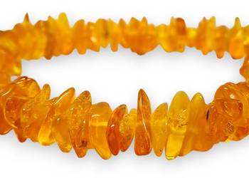 Bransoletka z bursztynu, BURSZTYN bałtycki sieczka cytrynowa #874