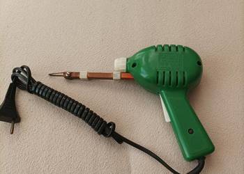 Polska lutownica transformatorowa Lutola 2A 65W TECHNIKA Łódź z czasów PRL